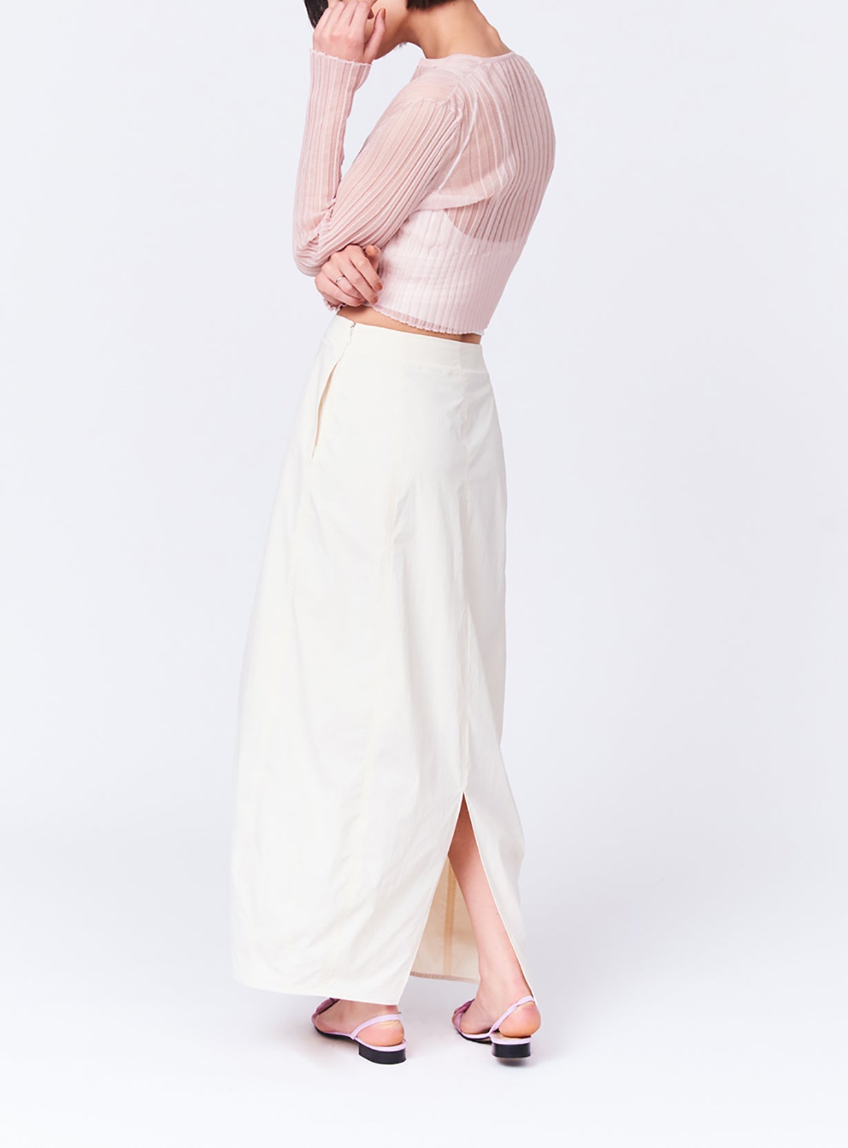 シアーリブカーディガン