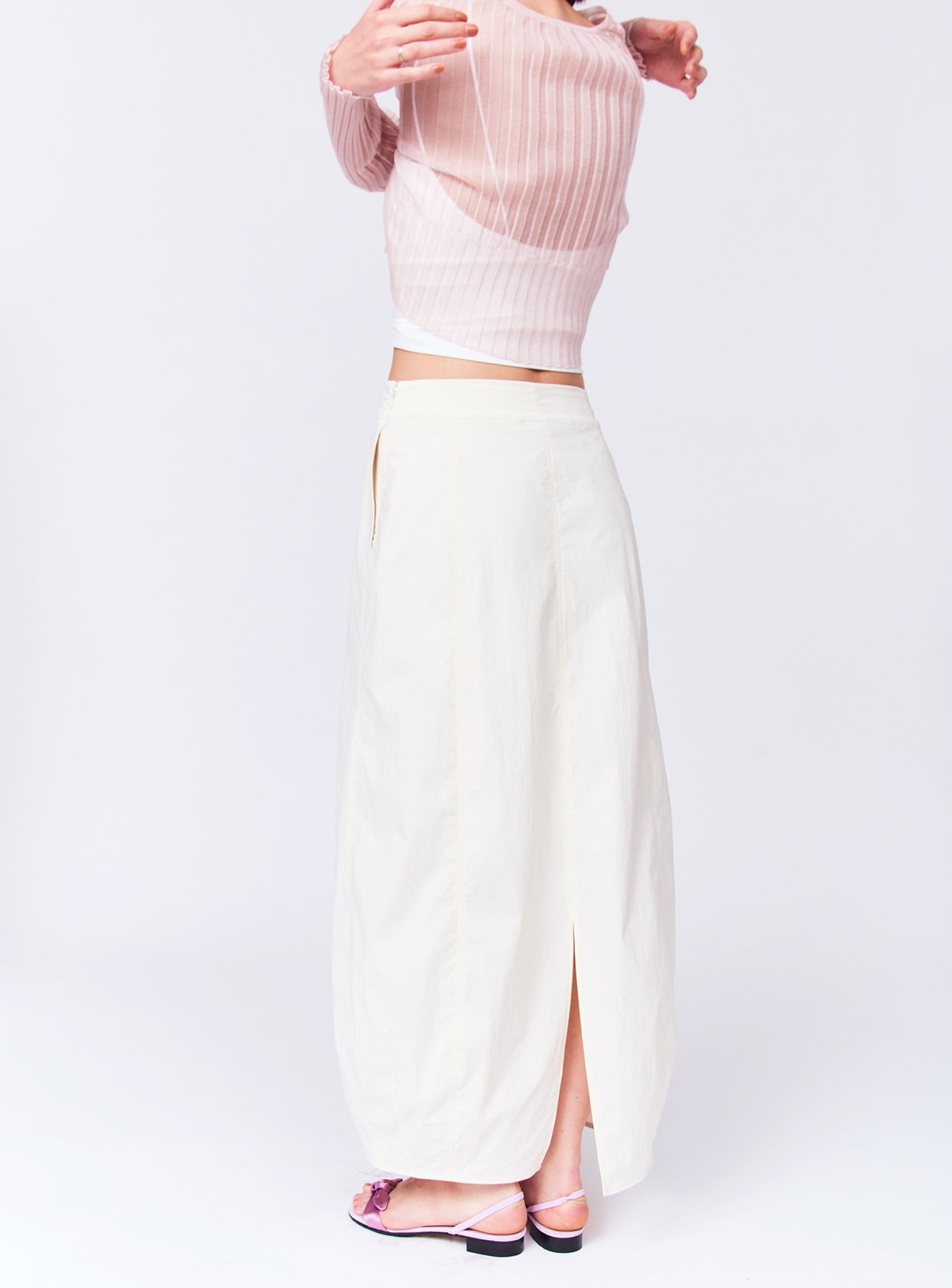 シアーリブカーディガン