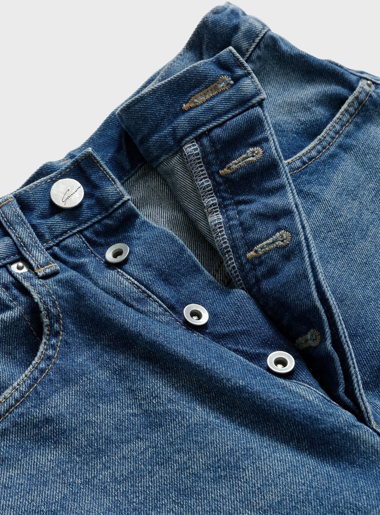 rミディーウォッシュドデニム