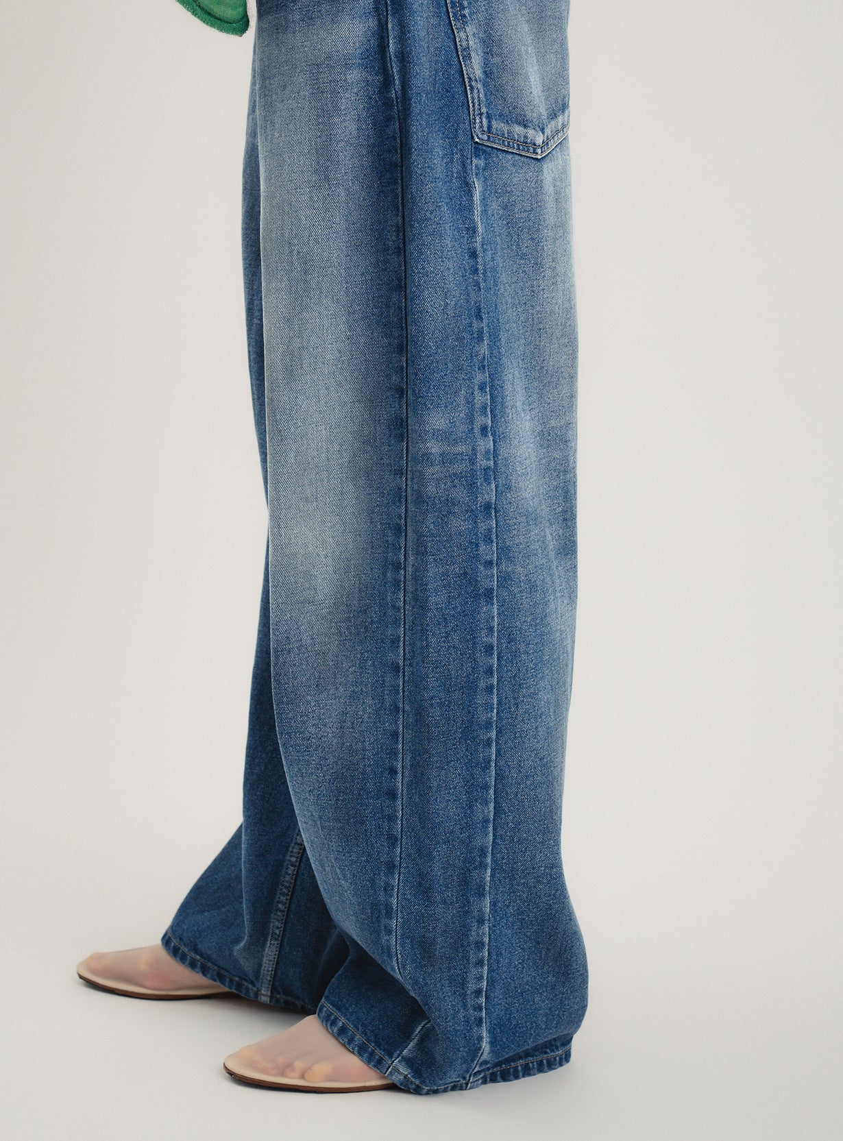 rミディーウォッシュドデニム