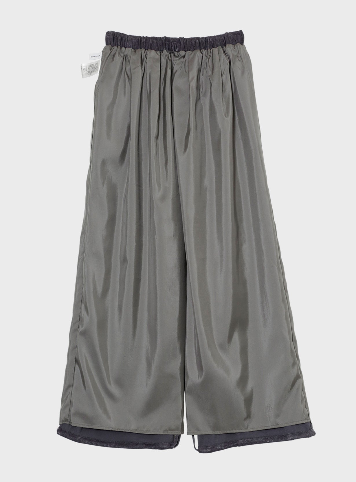 rベルベットギャザーパンツ