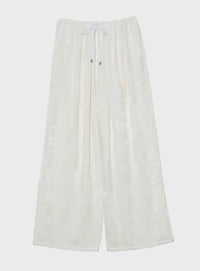 rベルベットギャザーパンツ