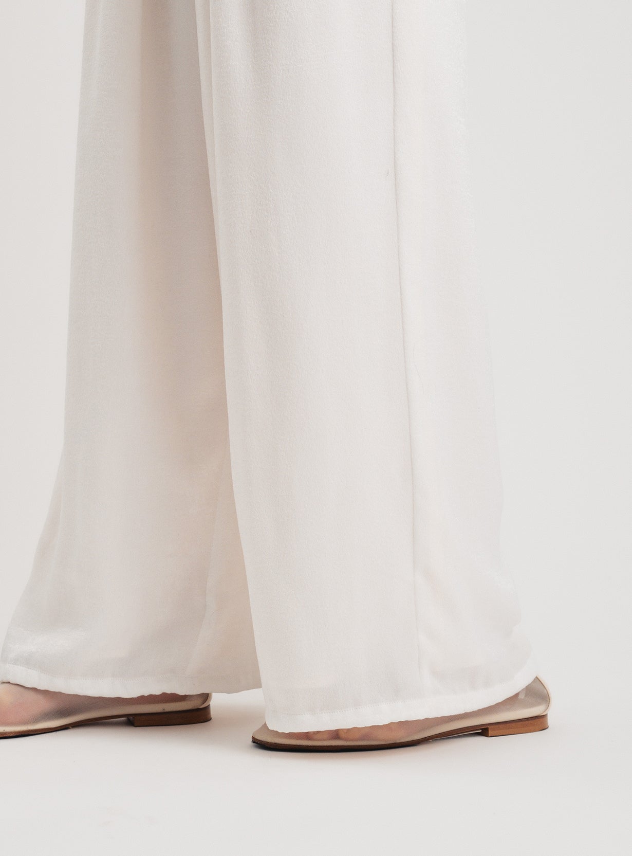 rベルベットギャザーパンツ