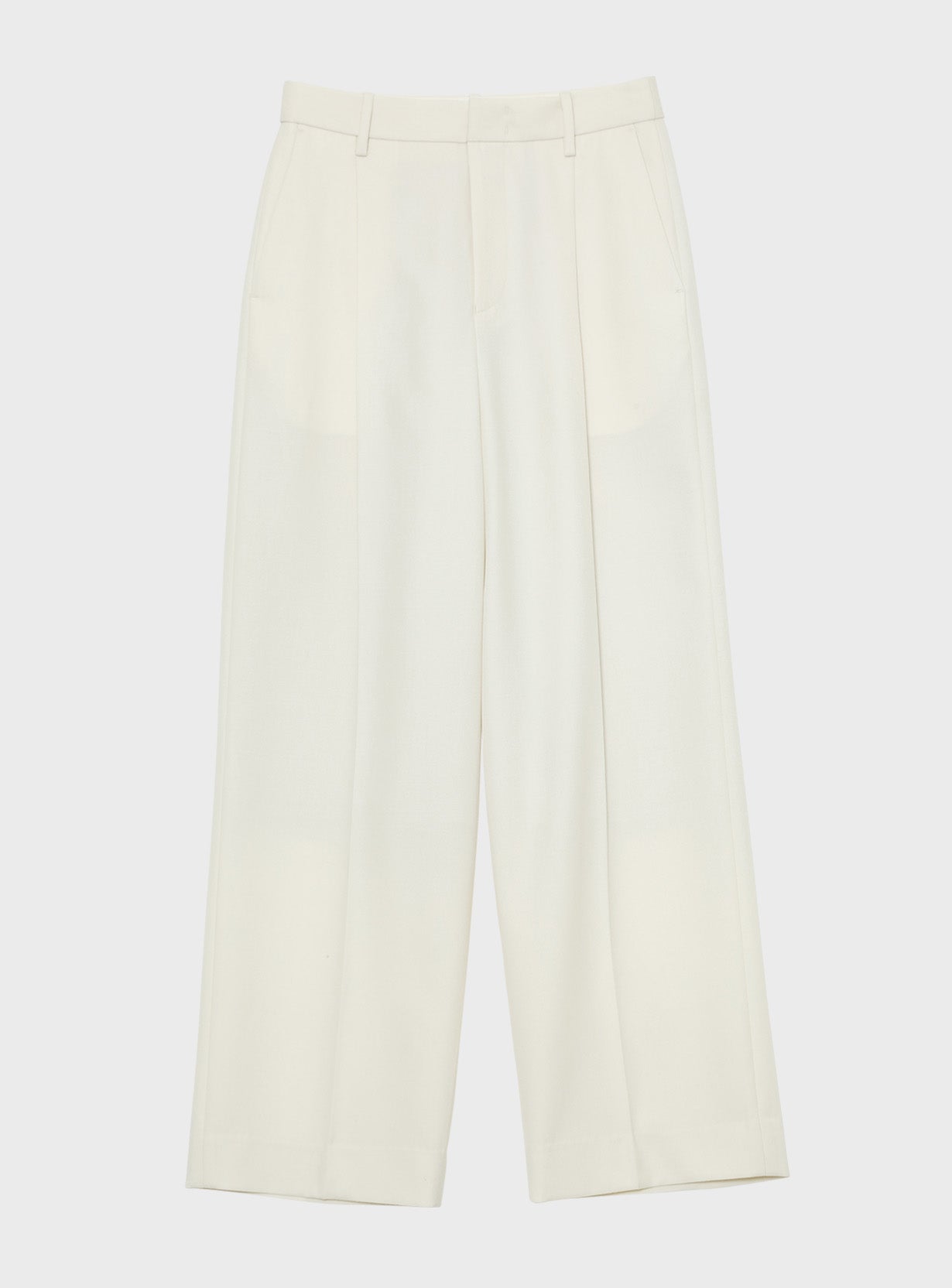 ウールギャバストレートパンツ