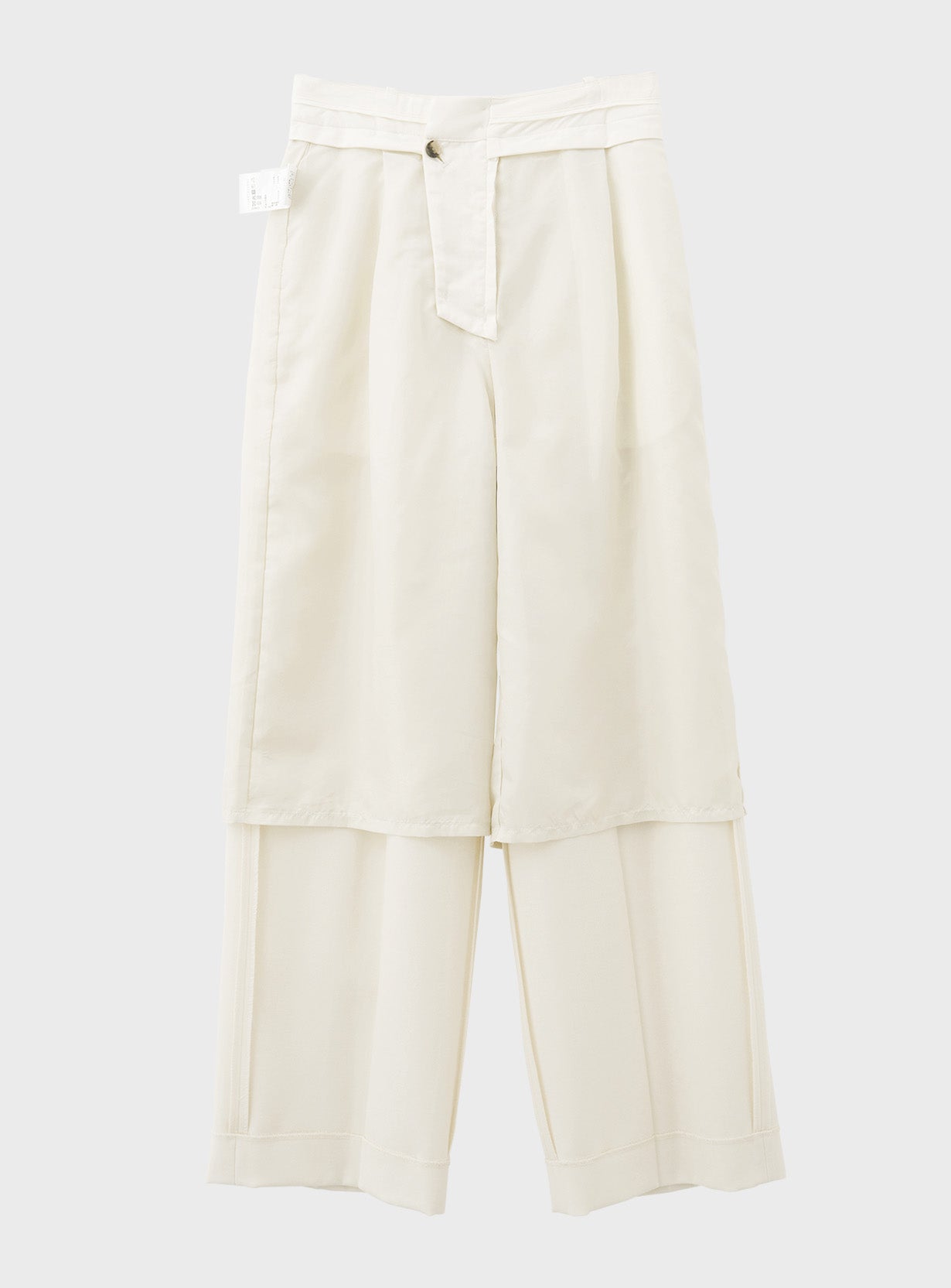 ウールギャバストレートパンツ