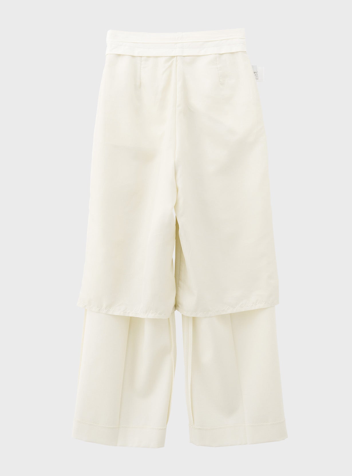 ウールギャバストレートパンツ