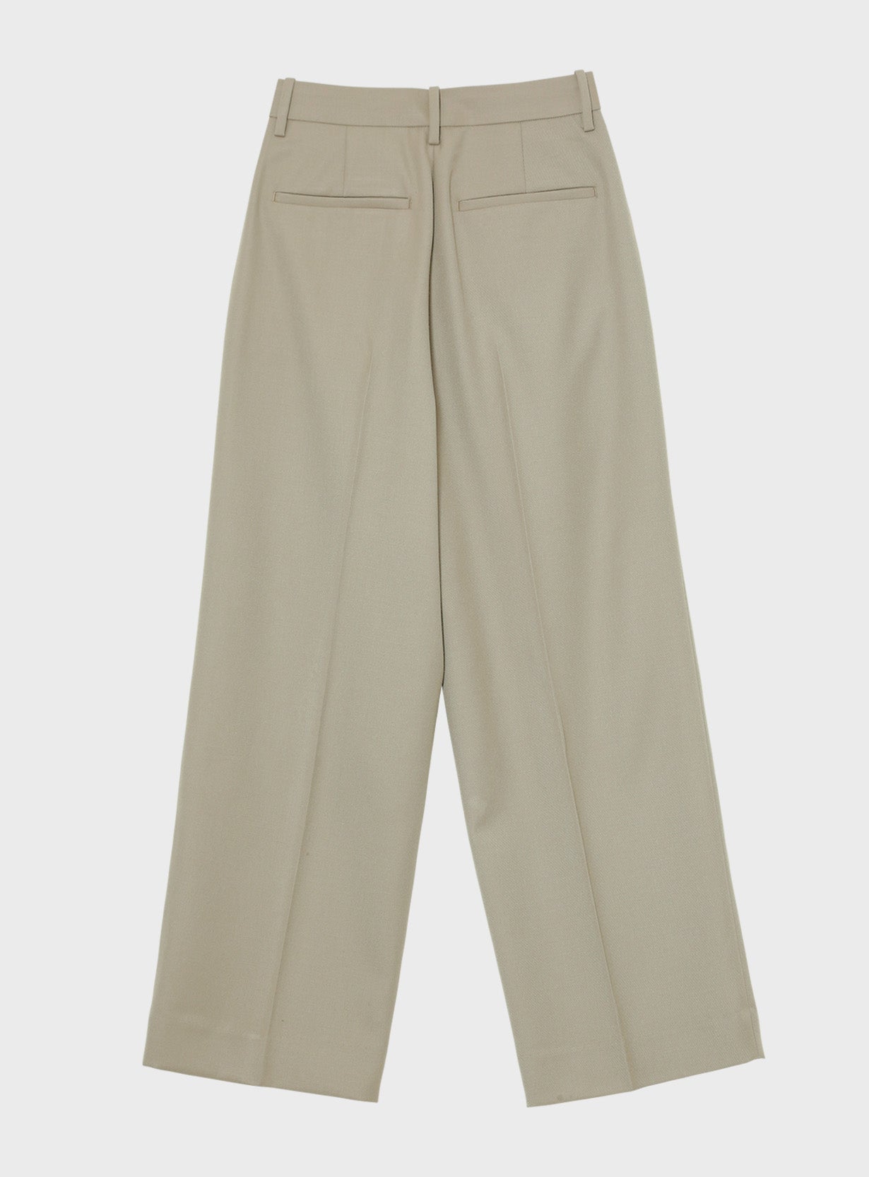 ウールギャバストレートパンツ