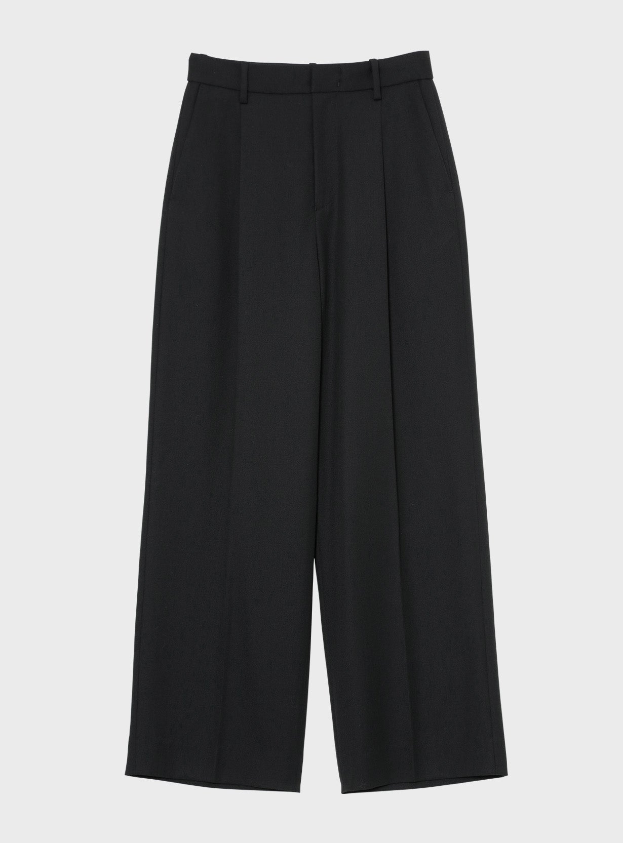 ウールギャバストレートパンツ