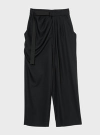 rラップドレープパンツ