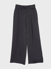 rベルテットサテンパンツ