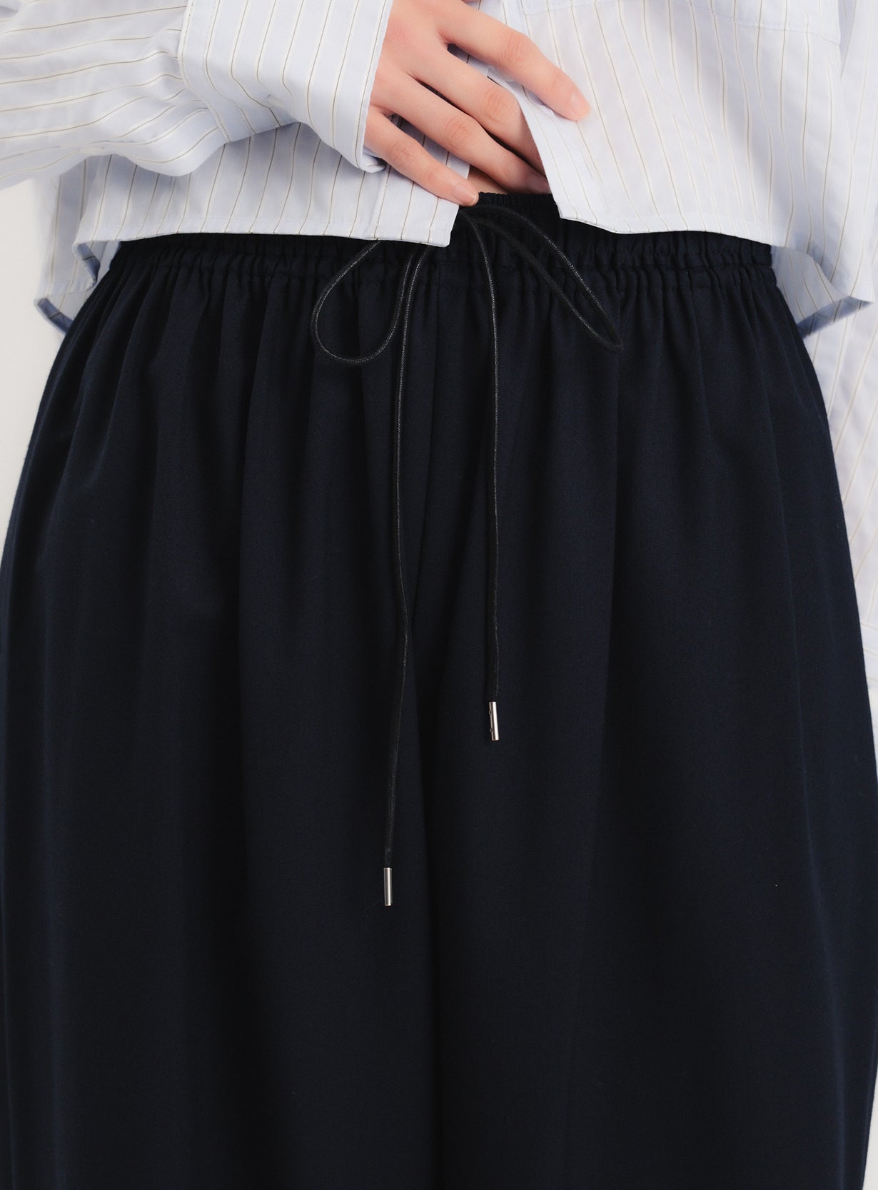 ギャザーイージーワイドパンツ