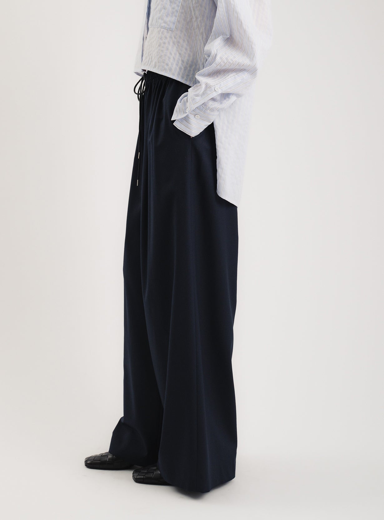 ギャザーイージーワイドパンツ