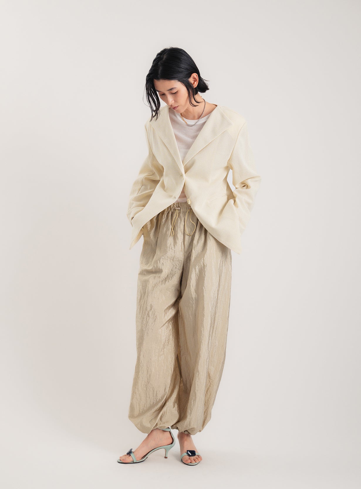 rメッシュジャケットカーディガン