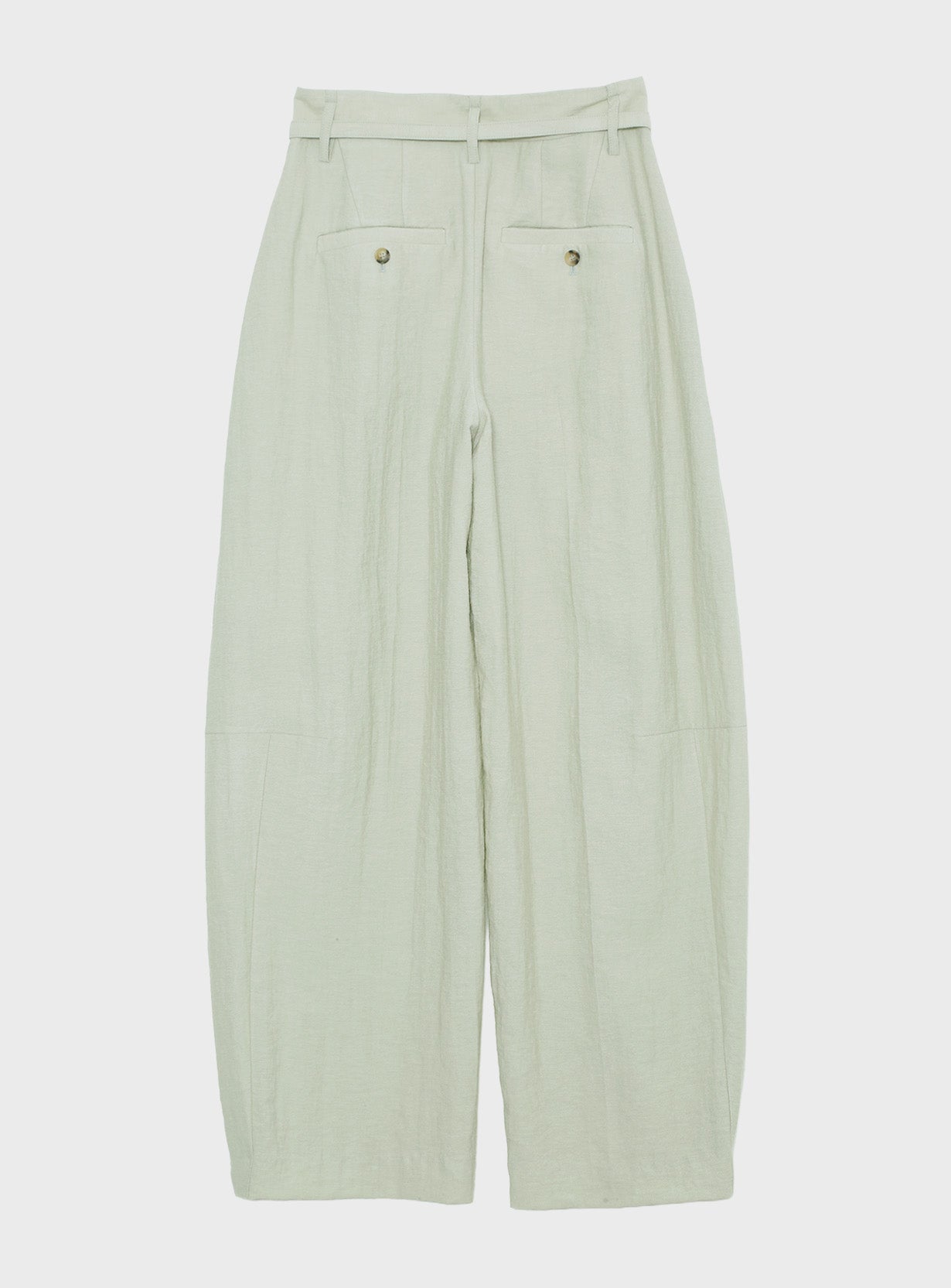 リネンレーヨンバレルパンツ