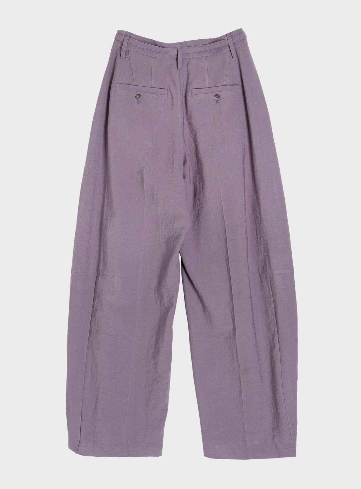 リネンレーヨンバレルパンツ