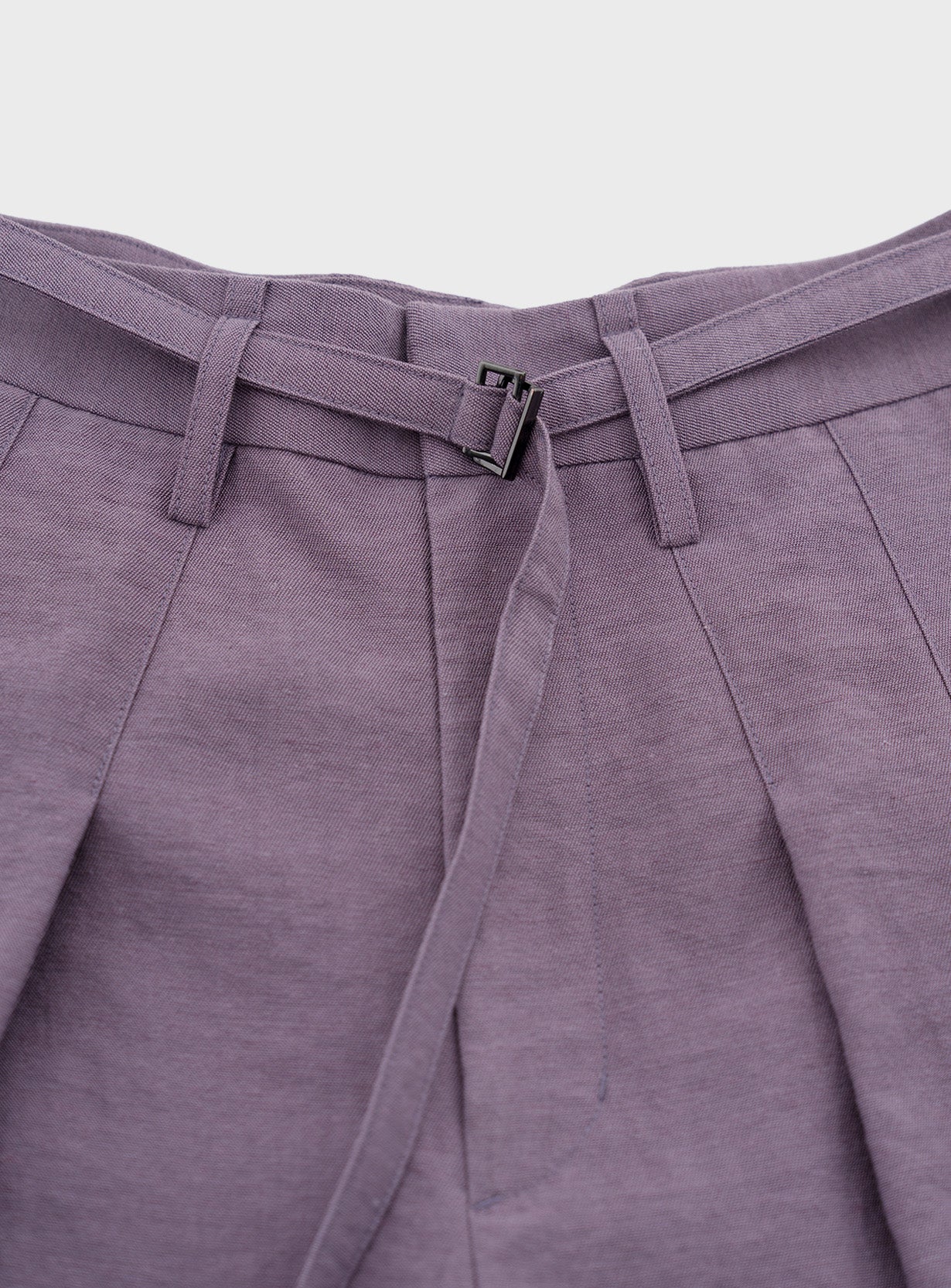 リネンレーヨンバレルパンツ