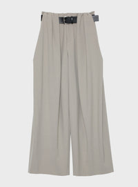 【予約商品】ベルトオーバーレイタックパンツ