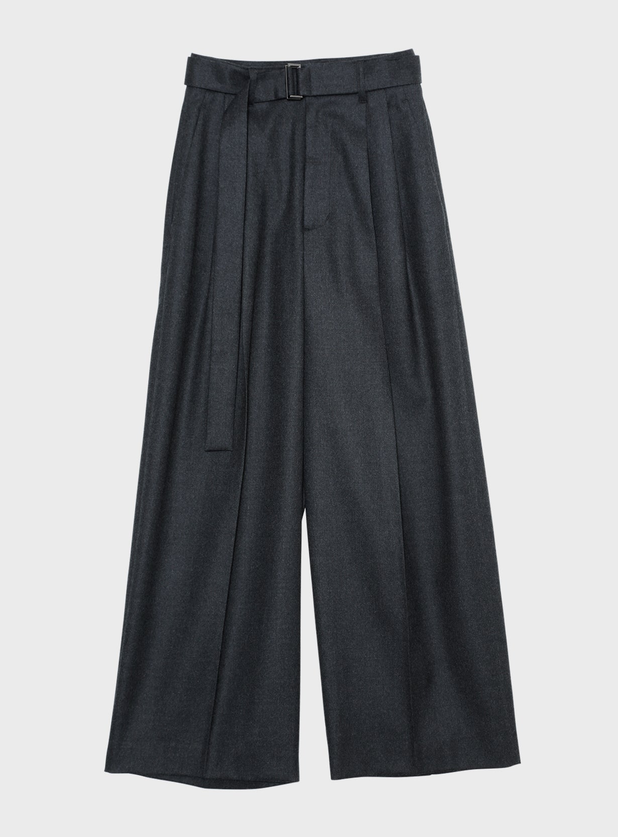 rフラノワイドレッグパンツ