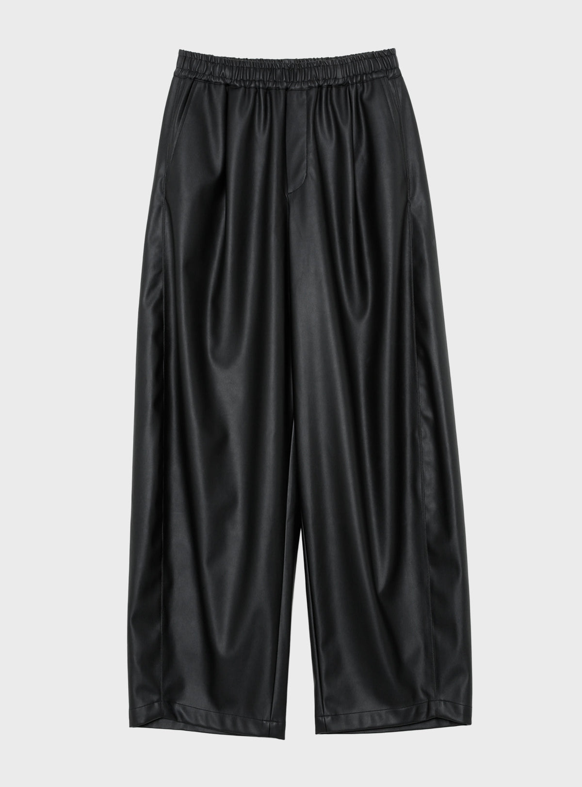 【予約商品】シンセティックレザーイージーバレルパンツ