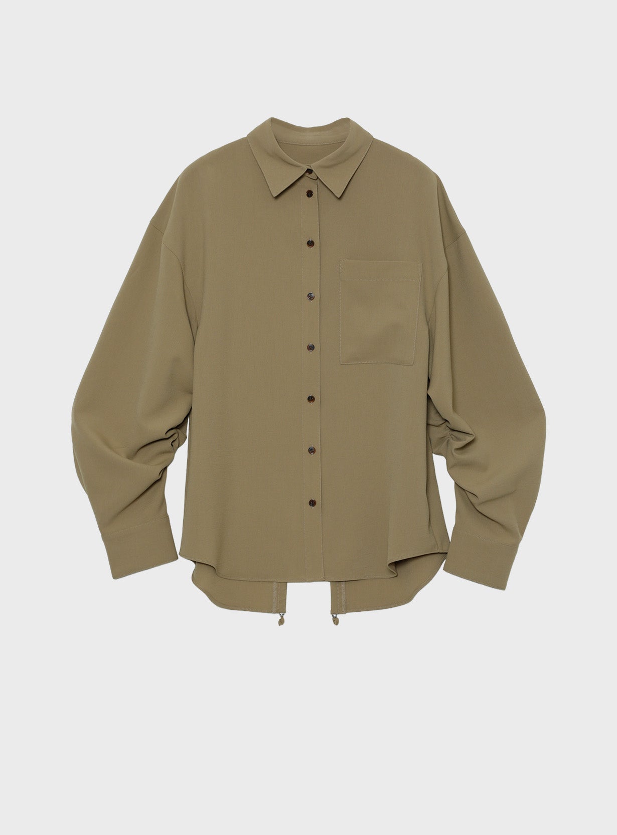 バックドロストシャツ