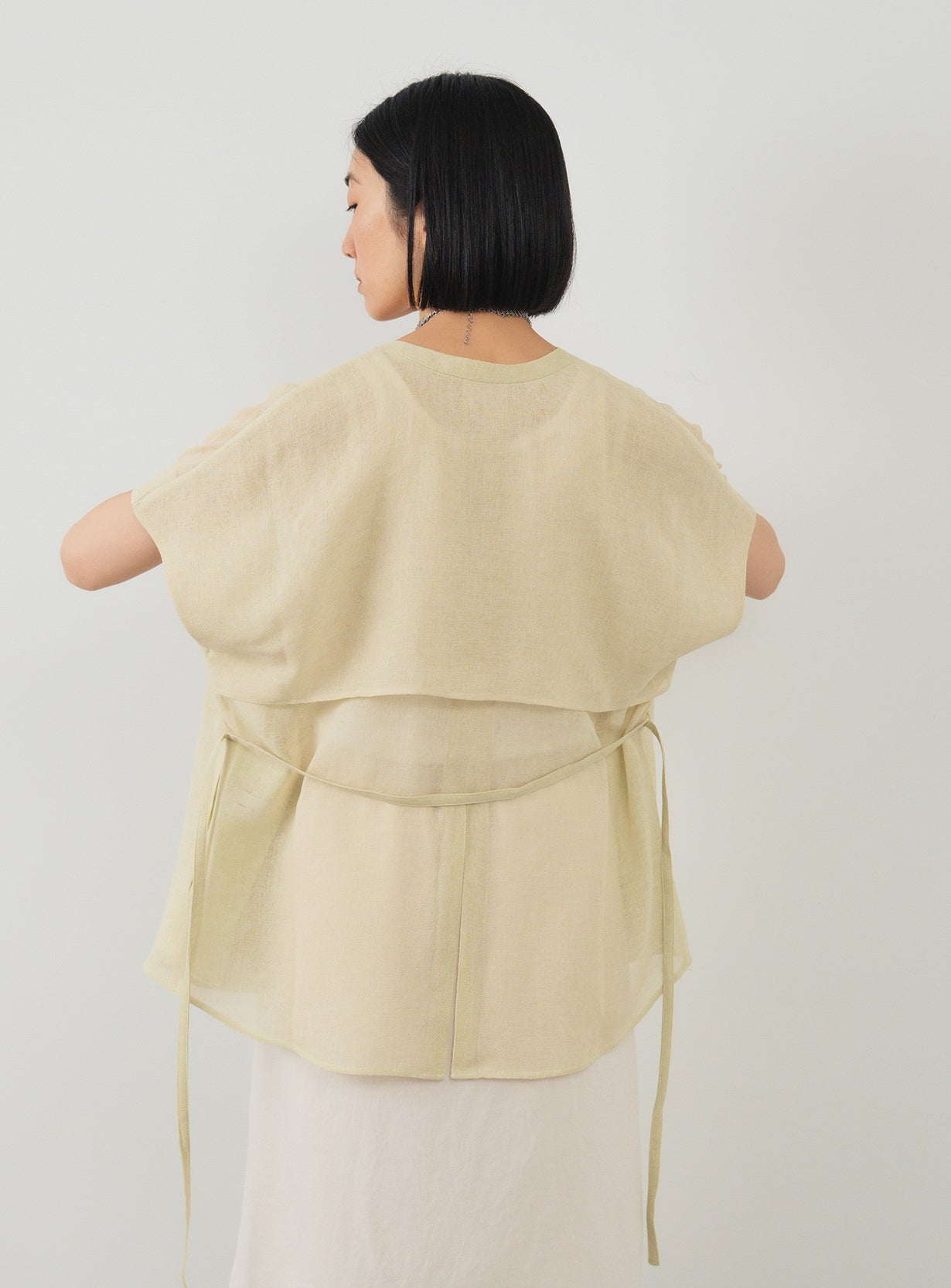 【予約商品】メッシュハオリブラウス
