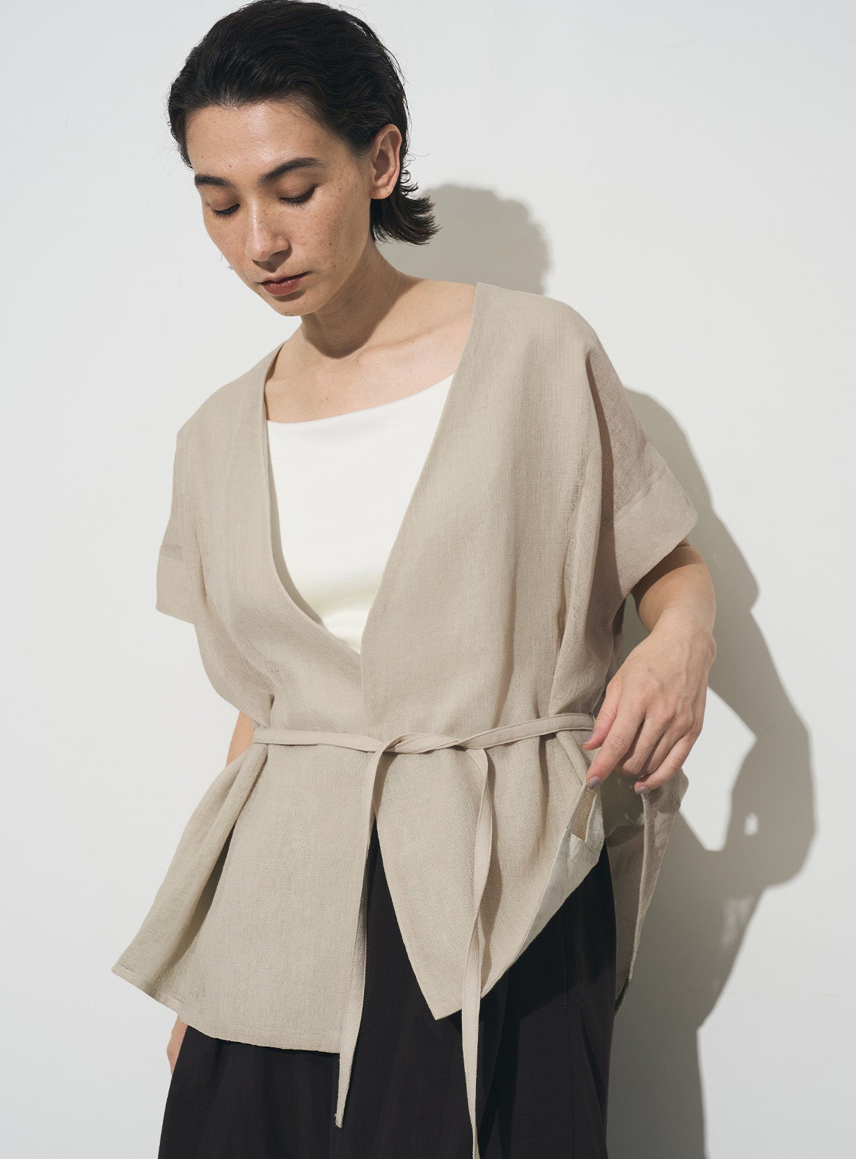 【予約商品】メッシュハオリブラウス
