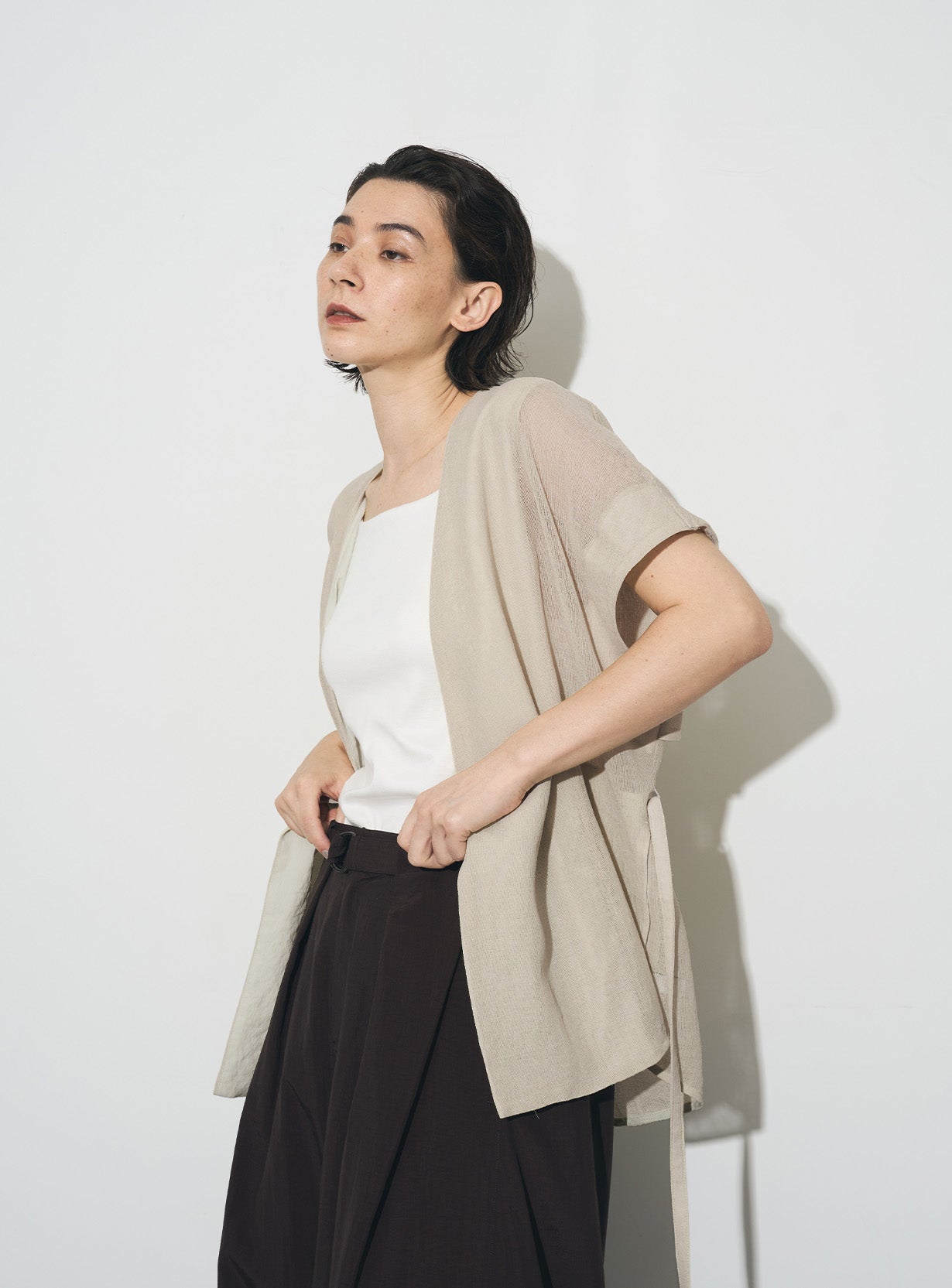 【予約商品】メッシュハオリブラウス