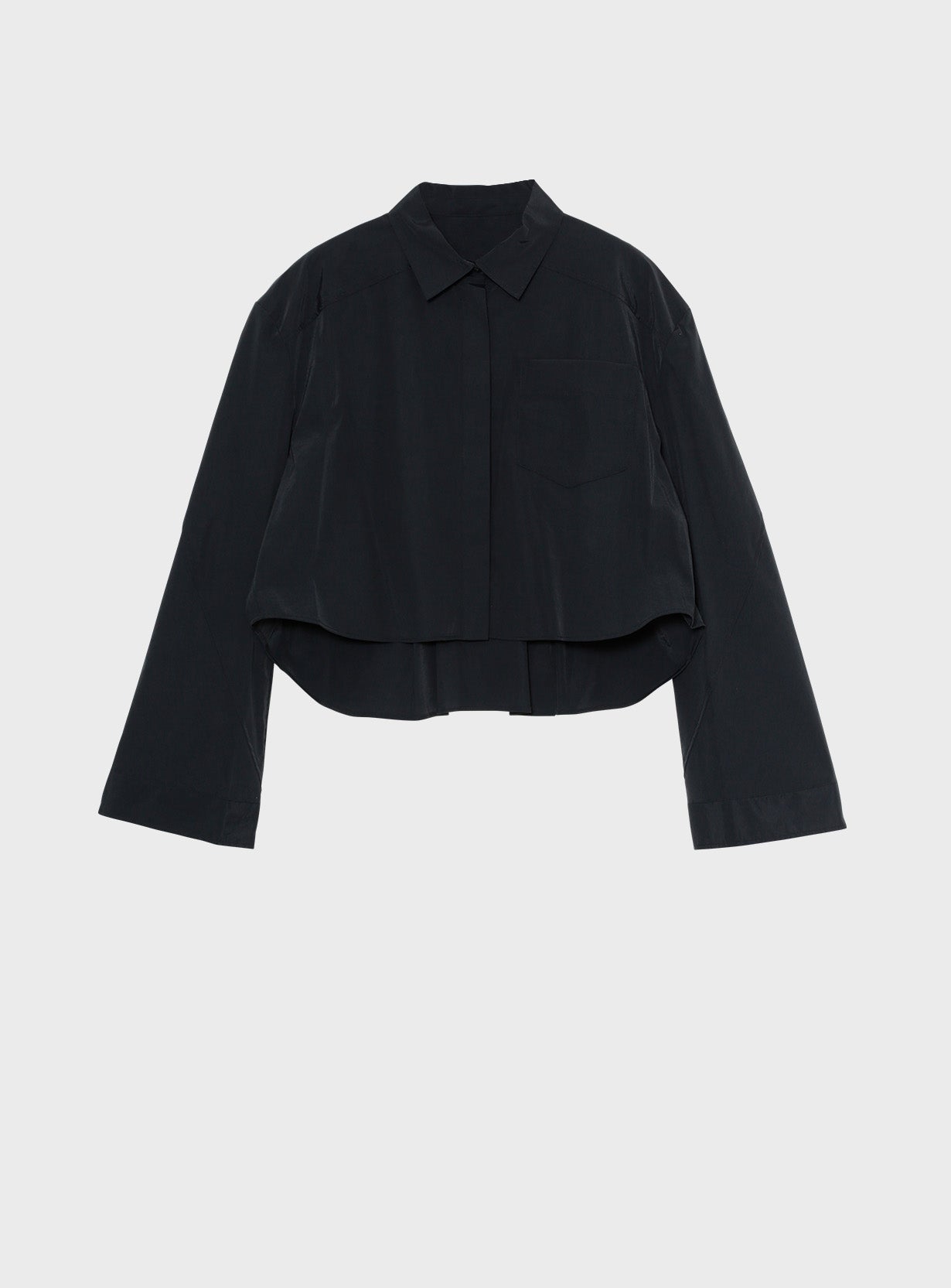 タフタクロップドシャツ