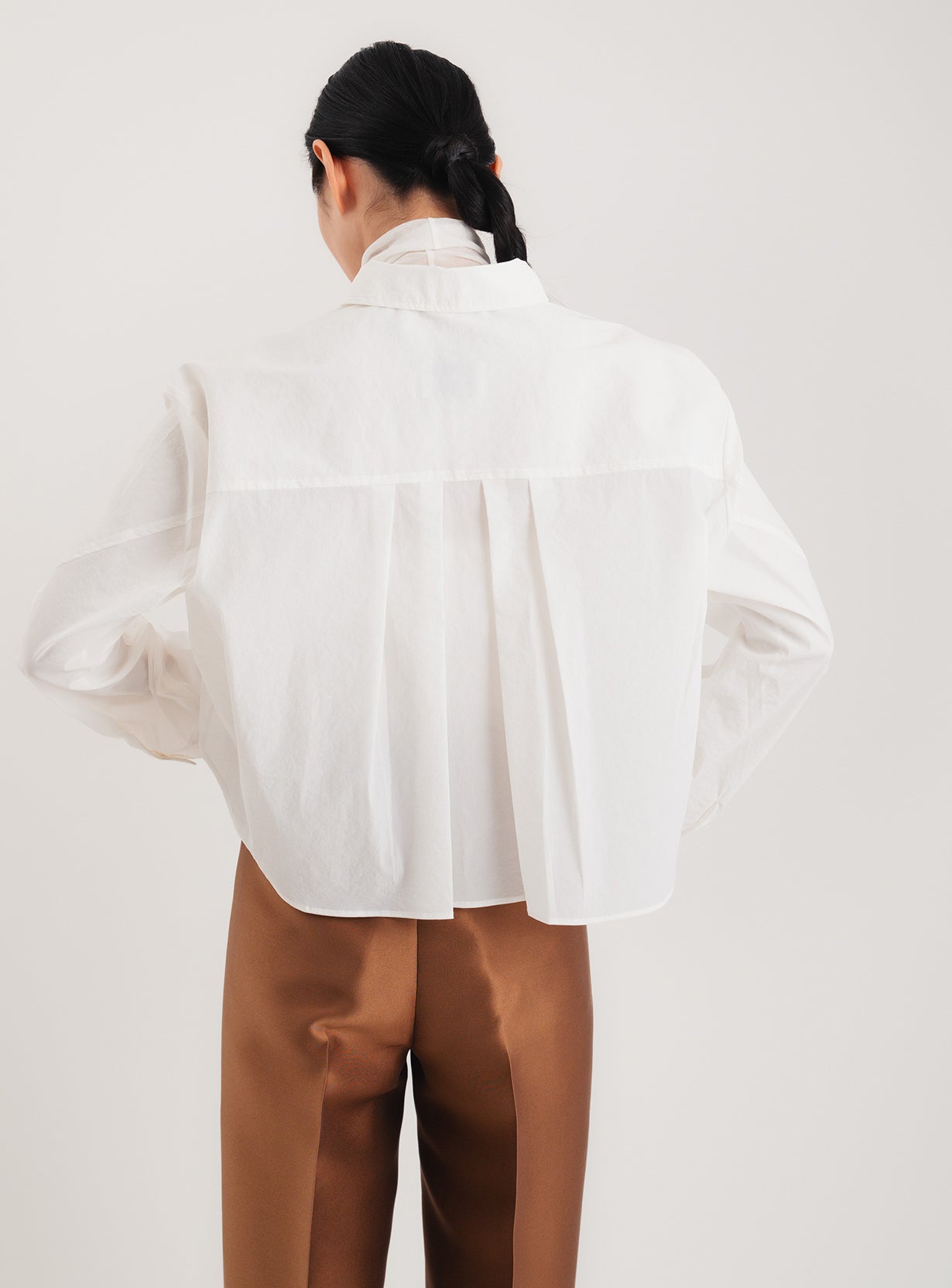 タフタクロップドシャツ