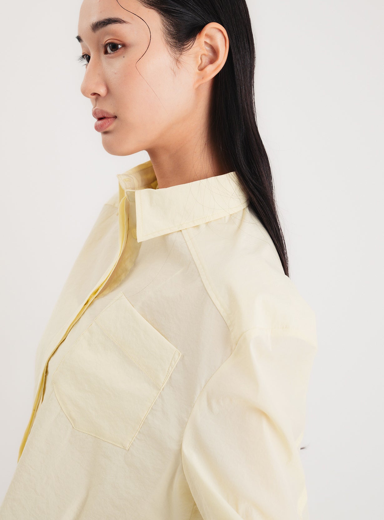 タフタクロップドシャツ