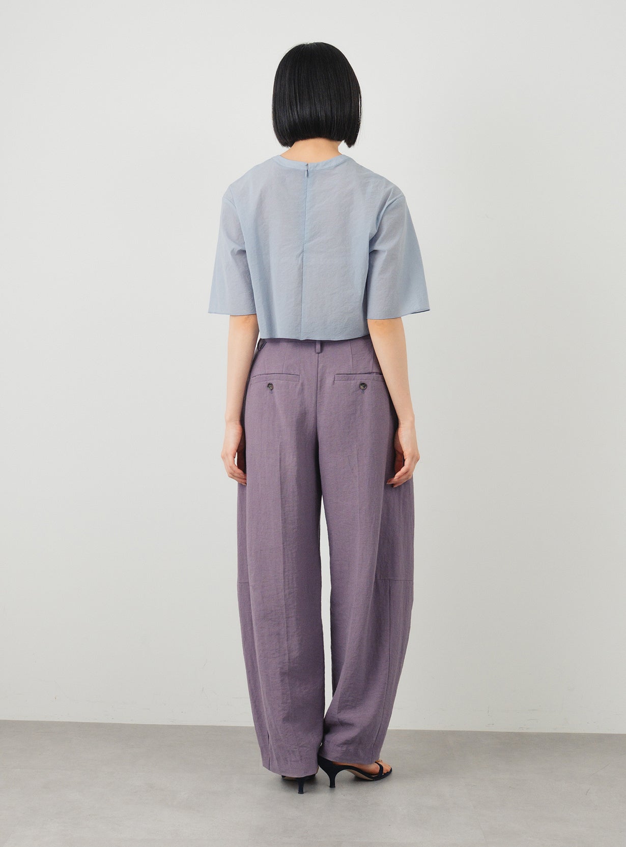シアーストレッチクロップドT