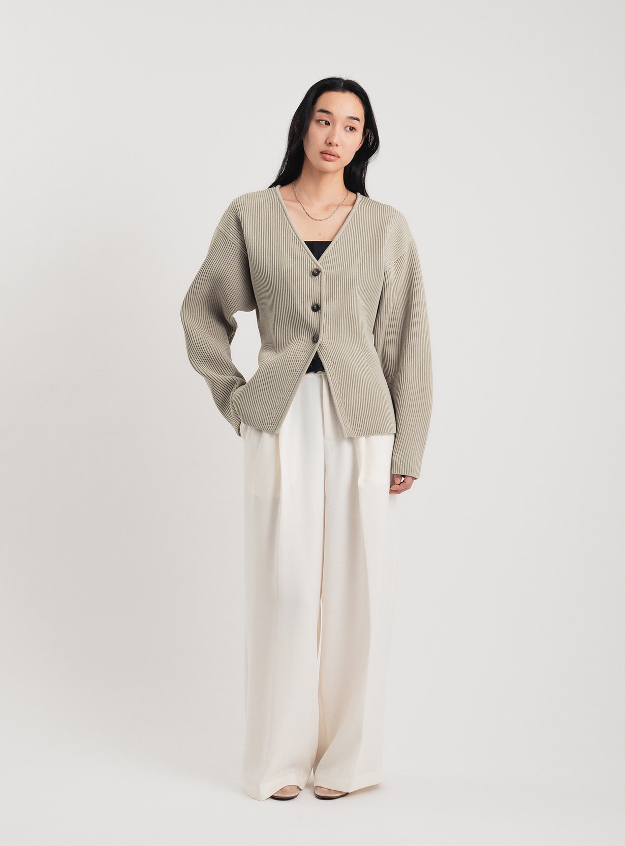 アモッサスリットカーディガン