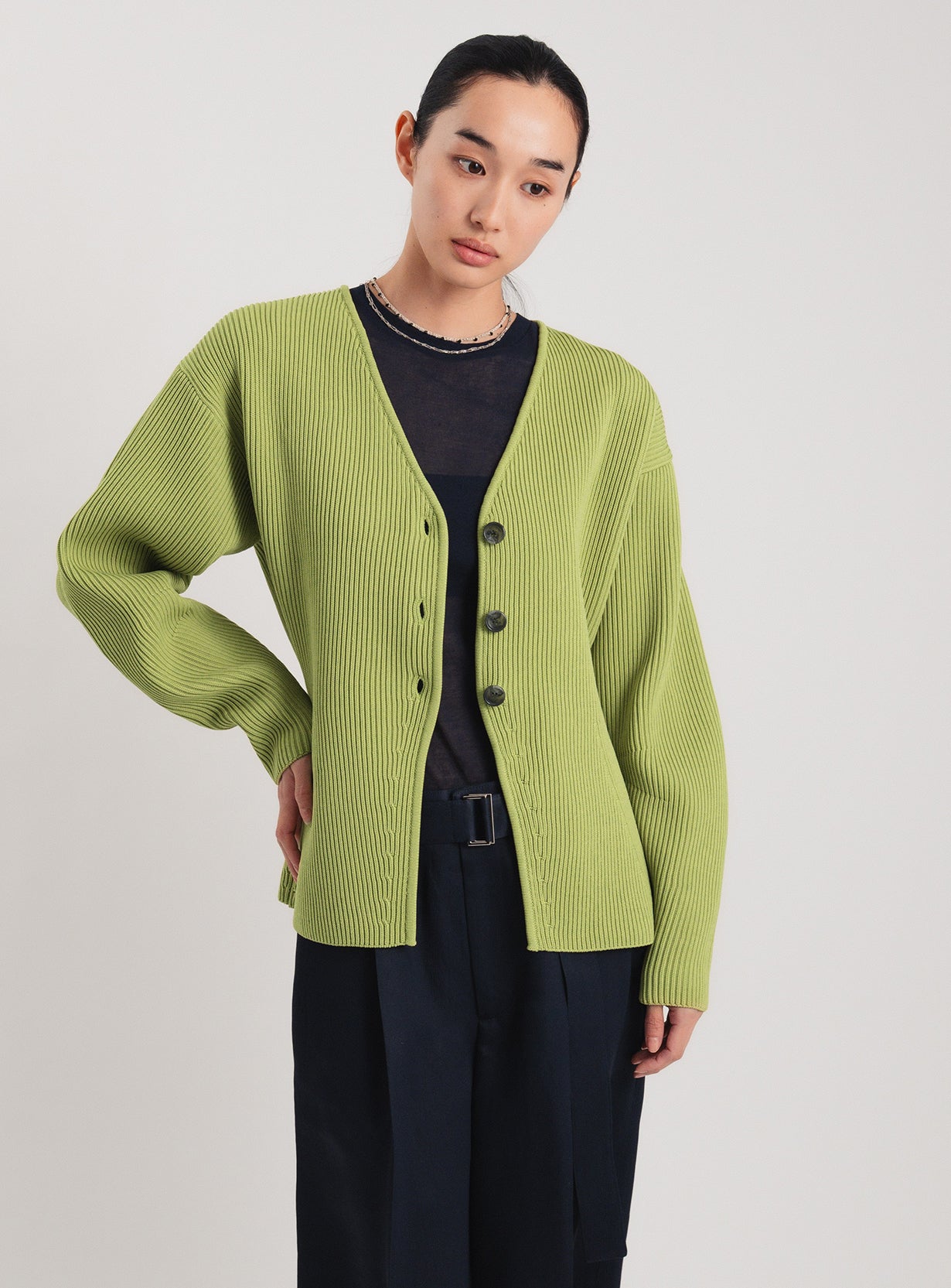 アモッサスリットカーディガン