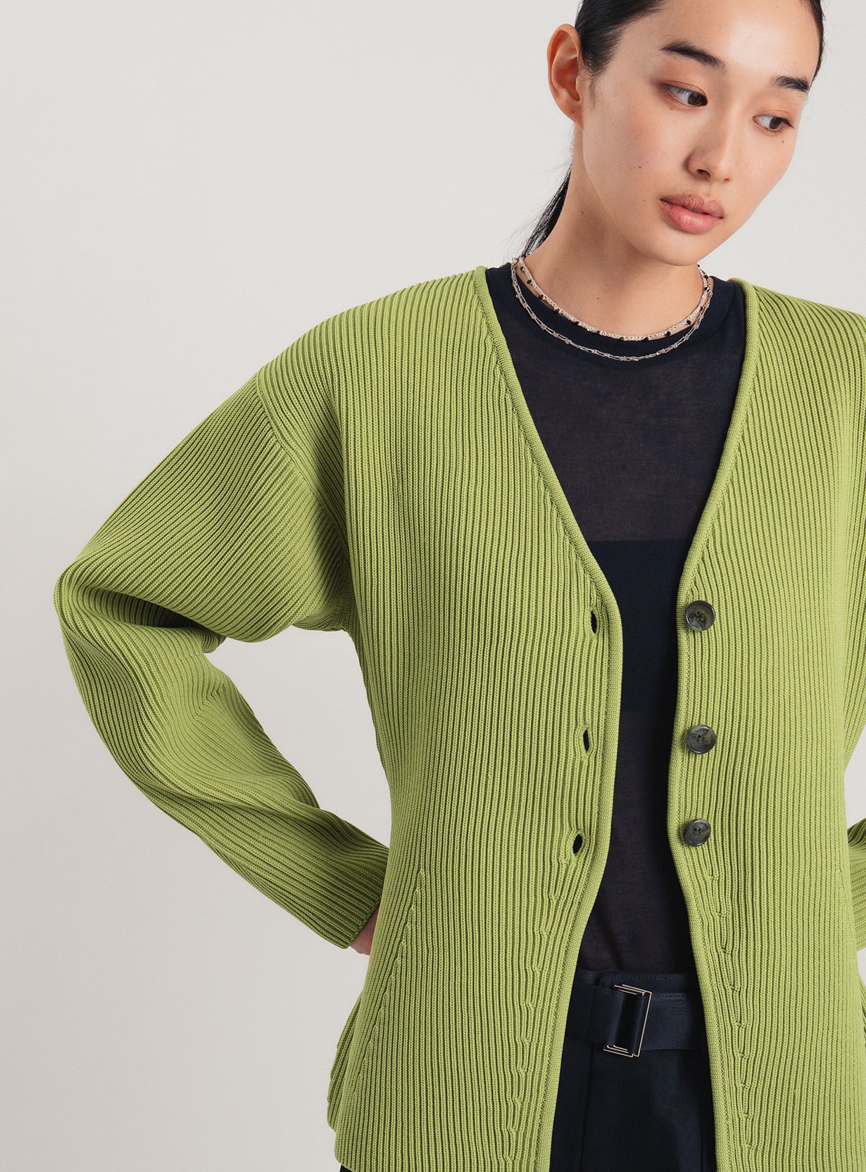 アモッサスリットカーディガン