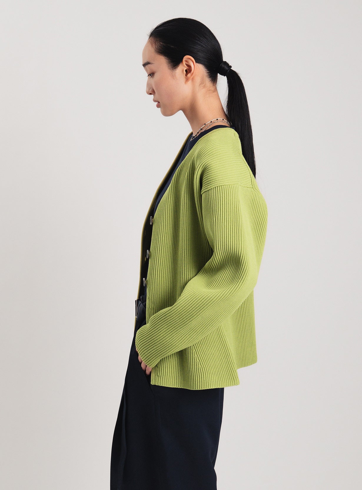 アモッサスリットカーディガン