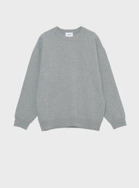 コットンニットスウェットプルオーバー