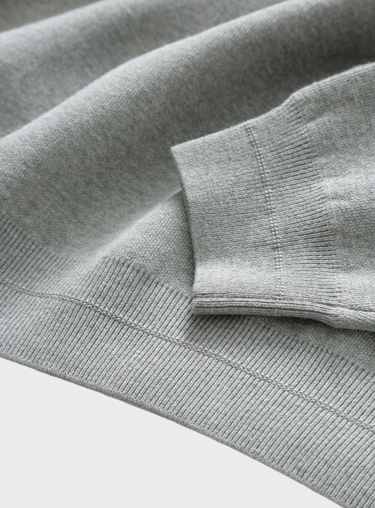 コットンニットスウェットプルオーバー