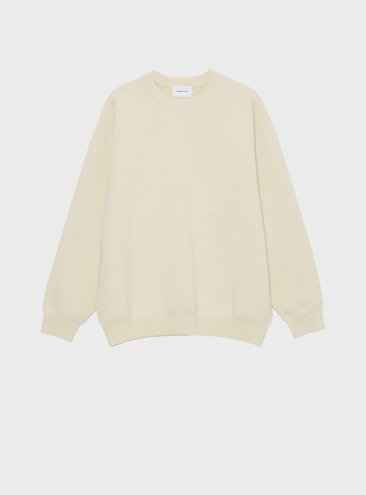 コットンニットスウェットプルオーバー