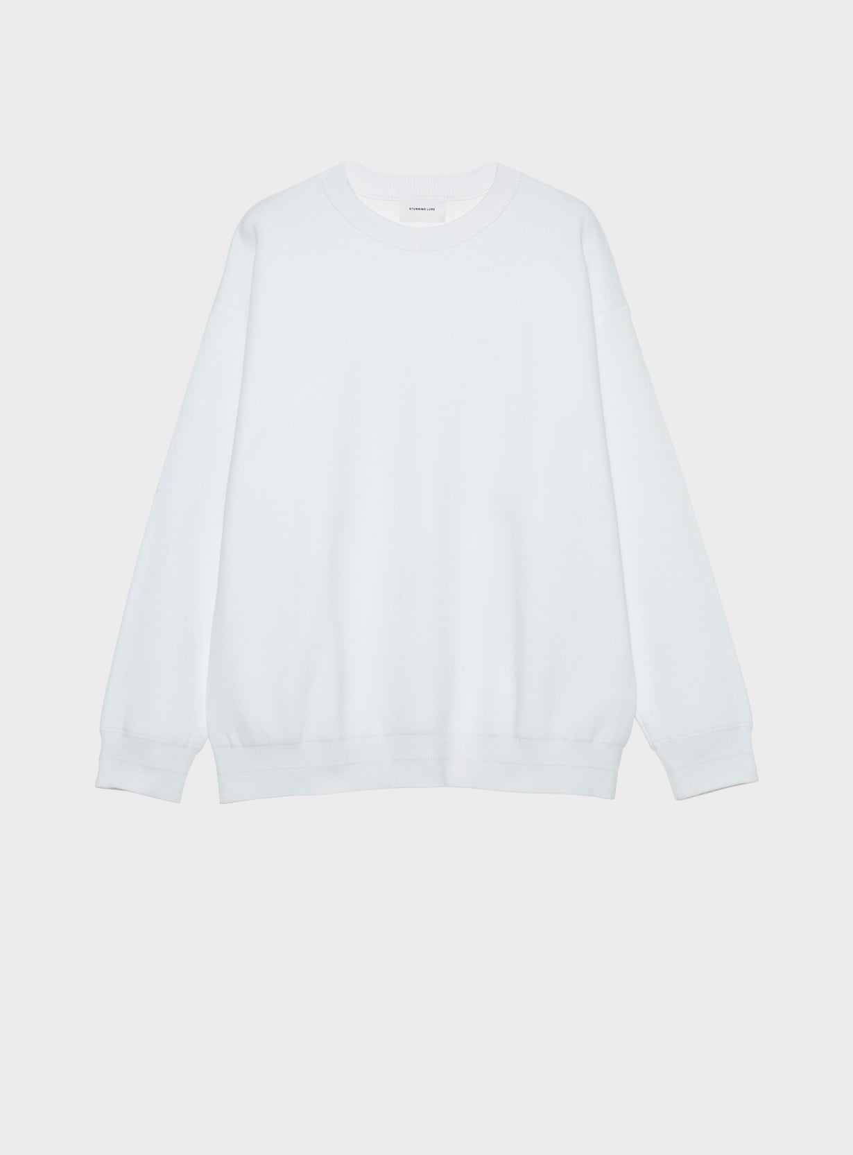 コットンニットスウェットプルオーバー