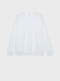 コットンニットスウェットプルオーバー