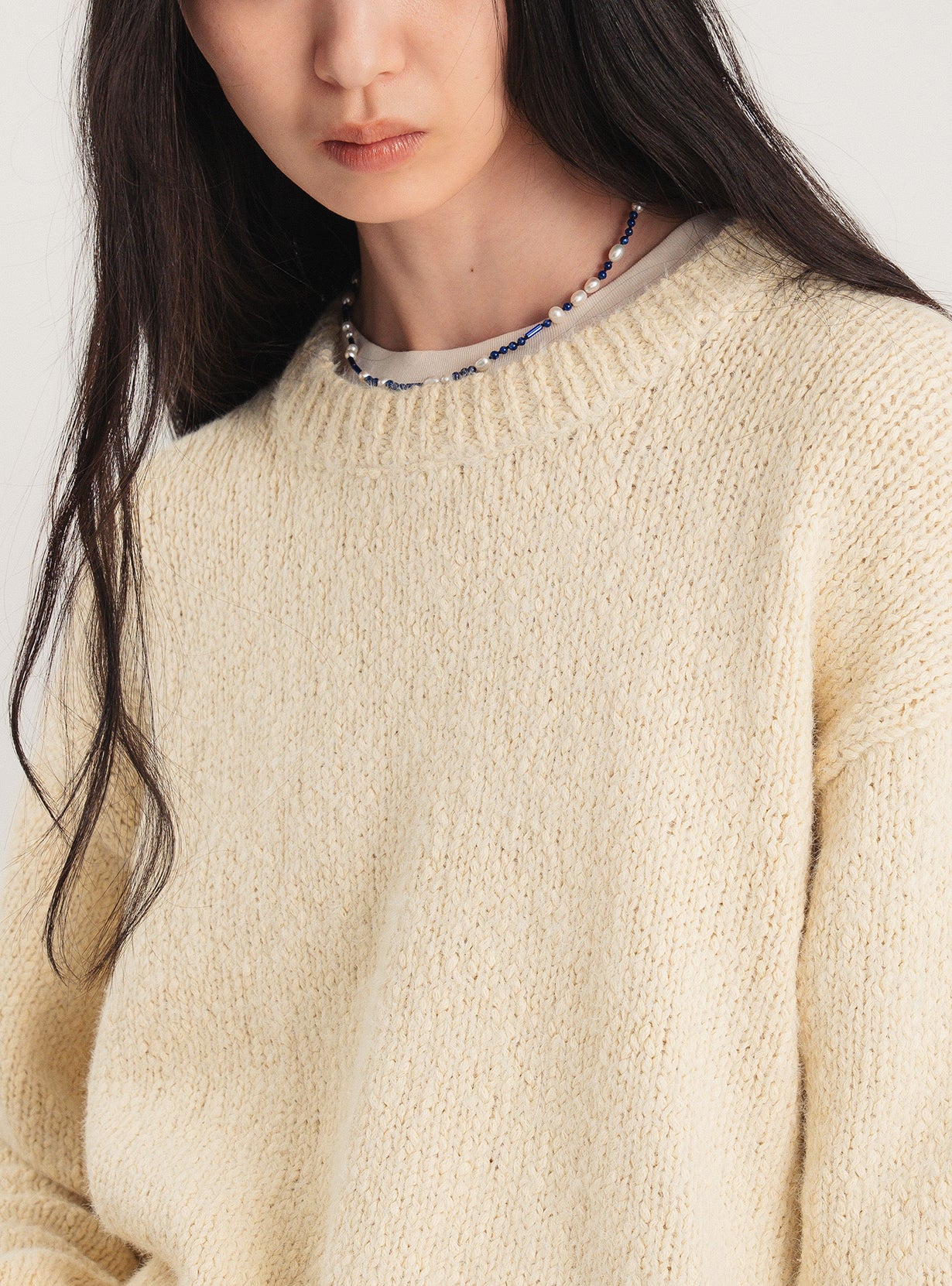 スラブリリーフェザープルオーバー