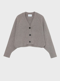 ダブルフェイスニットカーディガン