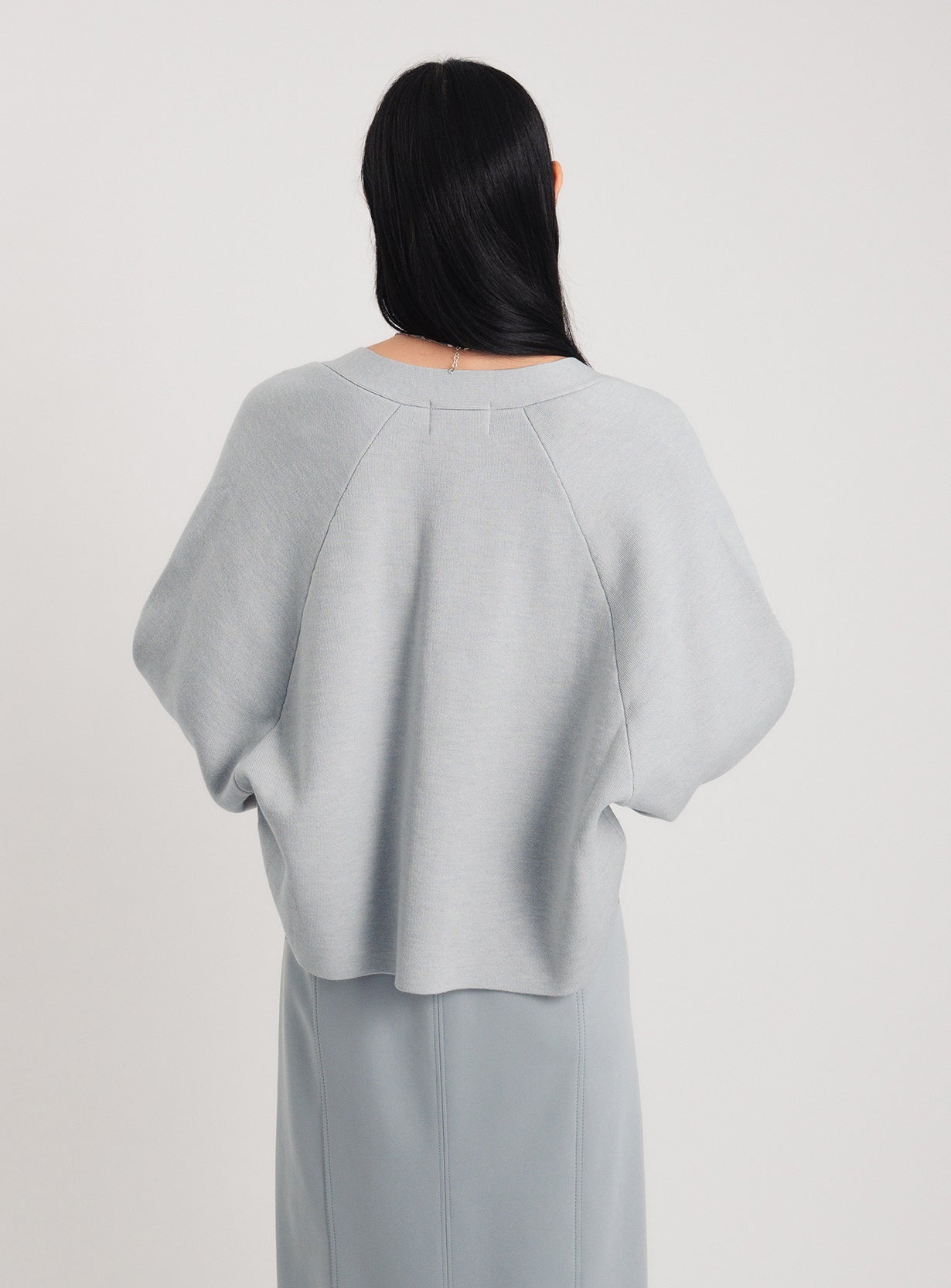 ダブルフェイスニットカーディガン