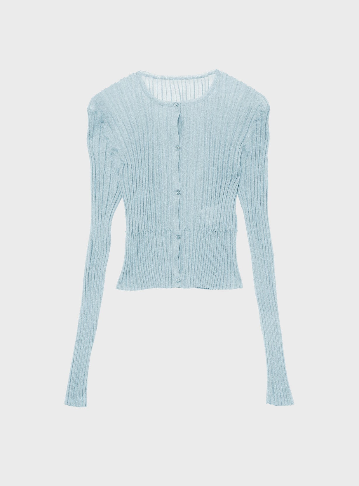 シアーリブカーディガン