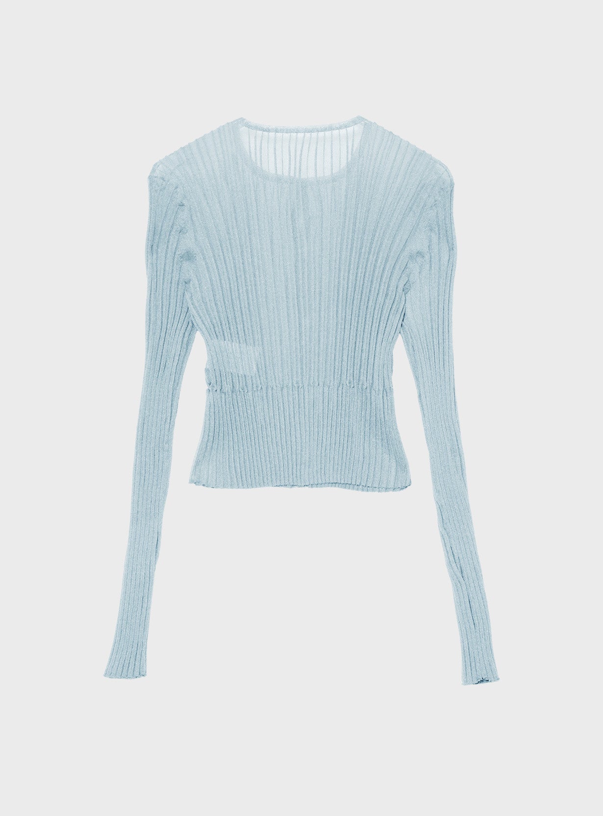 シアーリブカーディガン