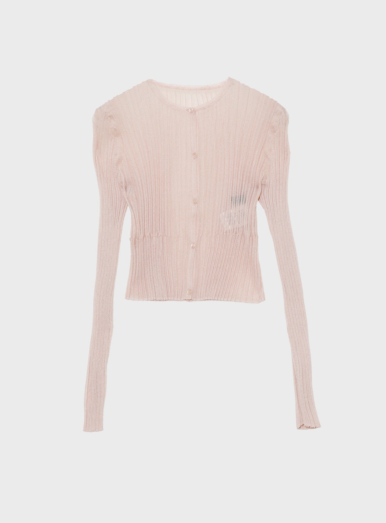 シアーリブカーディガン