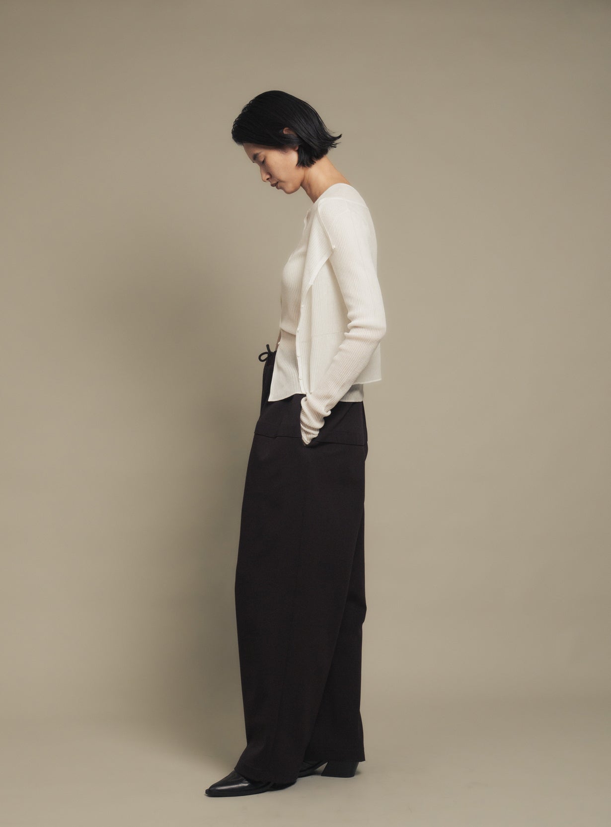 【予約商品】クルーネックショートスリーブカーディガン