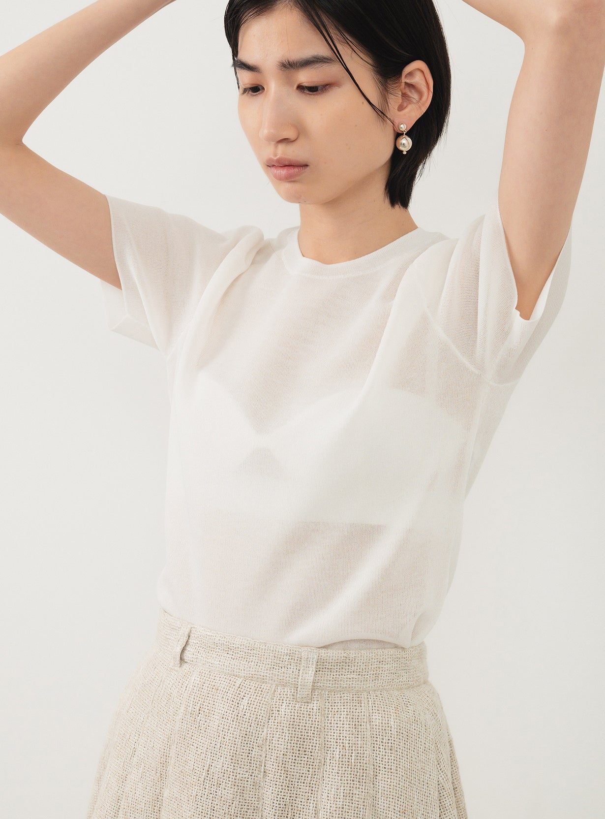 スムースニットTシャツ