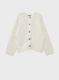 スラブフェザーカーディガン