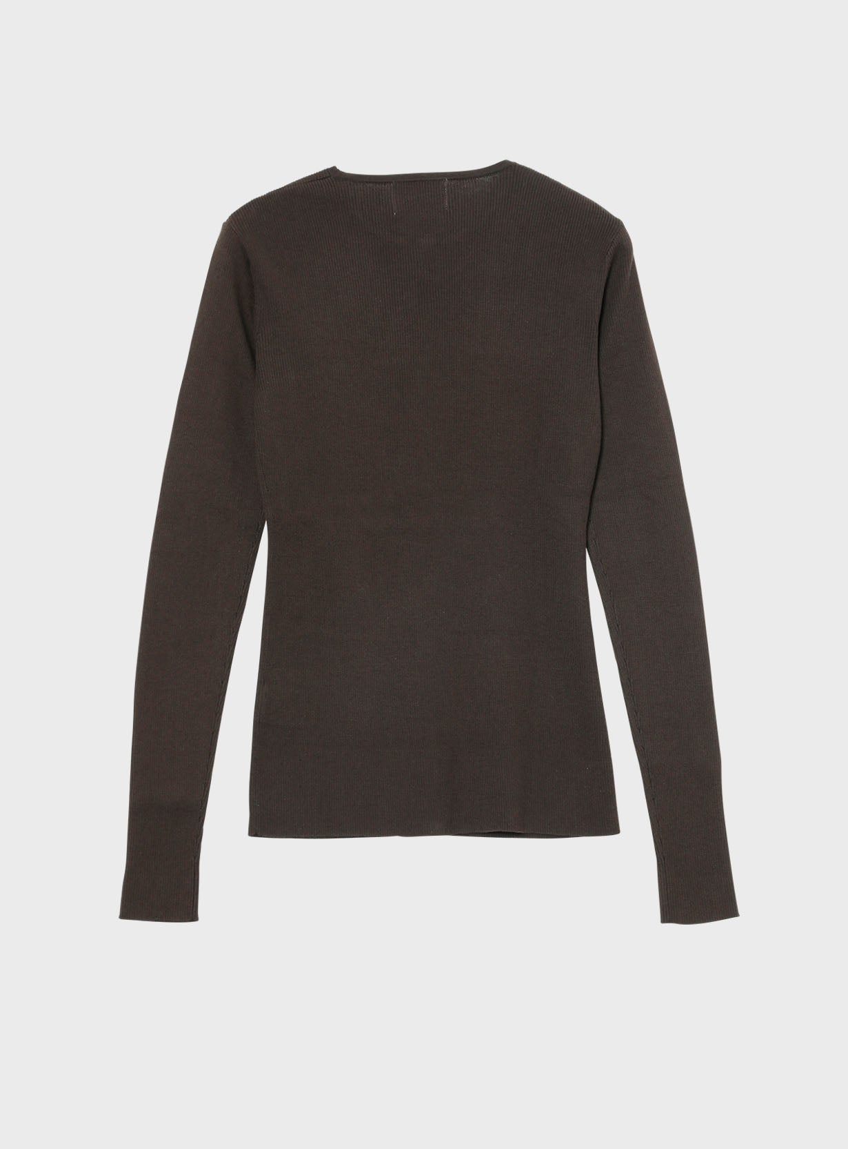 rヤクコットンリブカーディガン